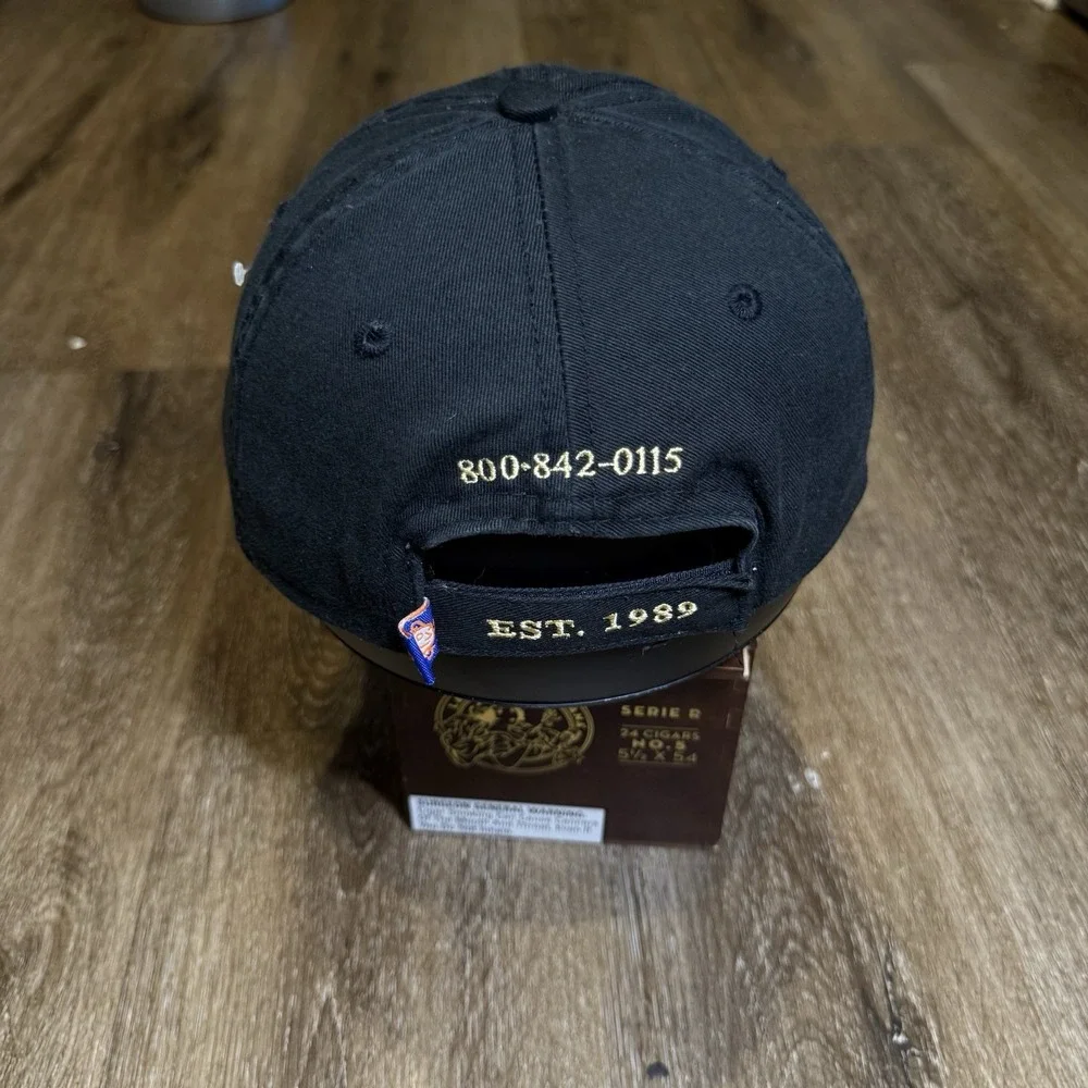 Ocean Player Club Poker‎ Hat Navy Black White Adj Strap Degen Gamble Spade